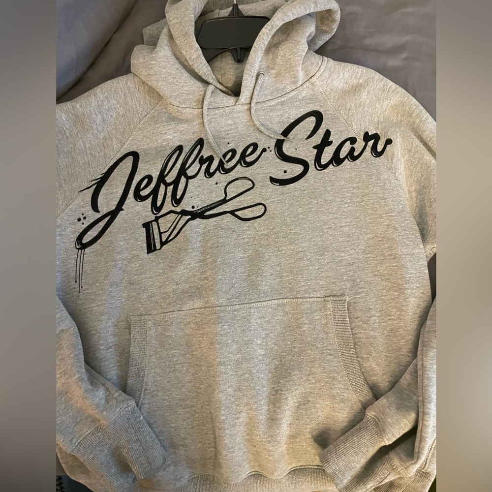 RARE-Jeffree Star Light Gray Hoodie